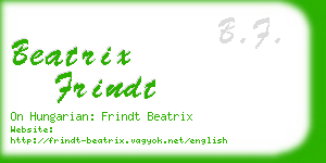beatrix frindt business card